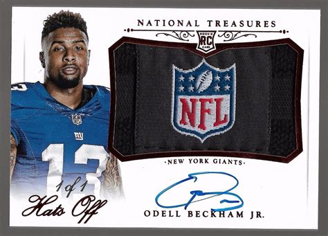 signed a 1 year, $1,250,000 contract with the Los Angeles Rams, including a $500,000 signing bonus, $1,250,000 guaranteed, and an average annual salary of $1,250,000. . Odell beckham jr rookie card